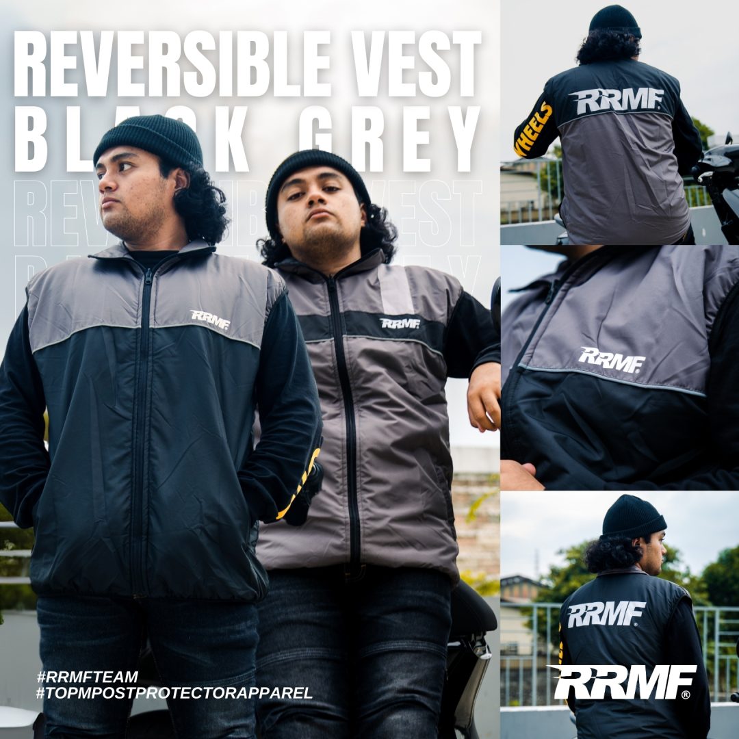 Vest RRMF Reversible Black Grey