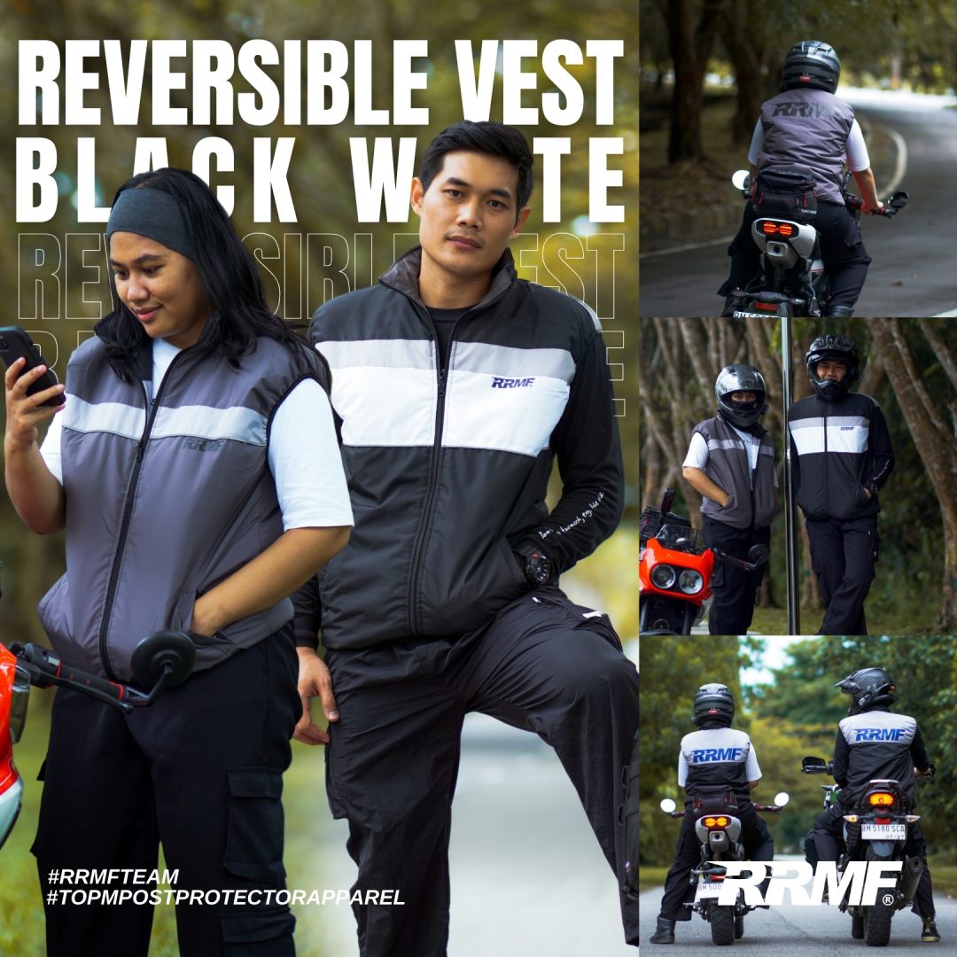 Vest RRMF Reversible Black White